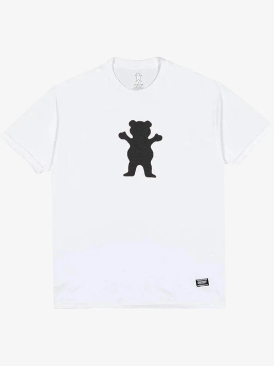 Remera Grizzly Og Bear Blanco Negro