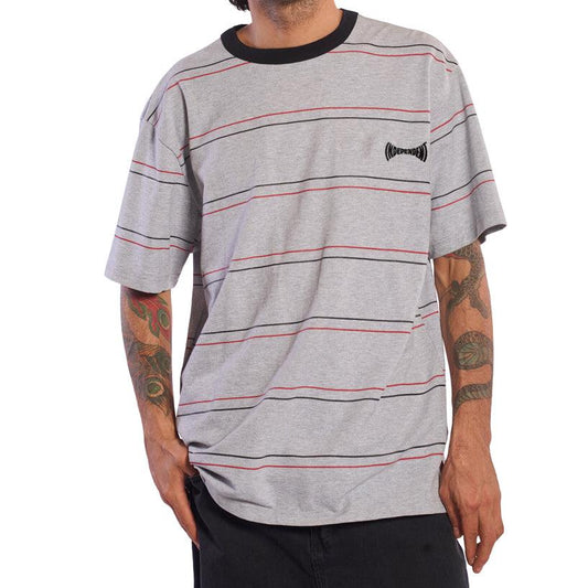 Remera Independent Loose Striped Gris - Indy