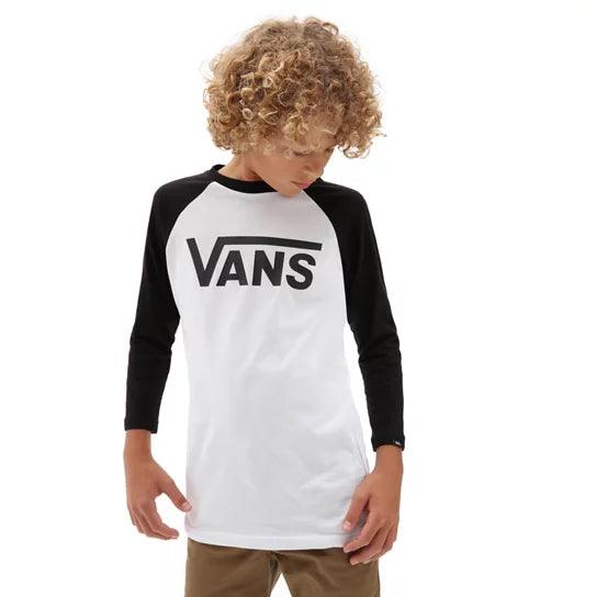 Remera Vans Classic Raglan Boys Blanco - Indy