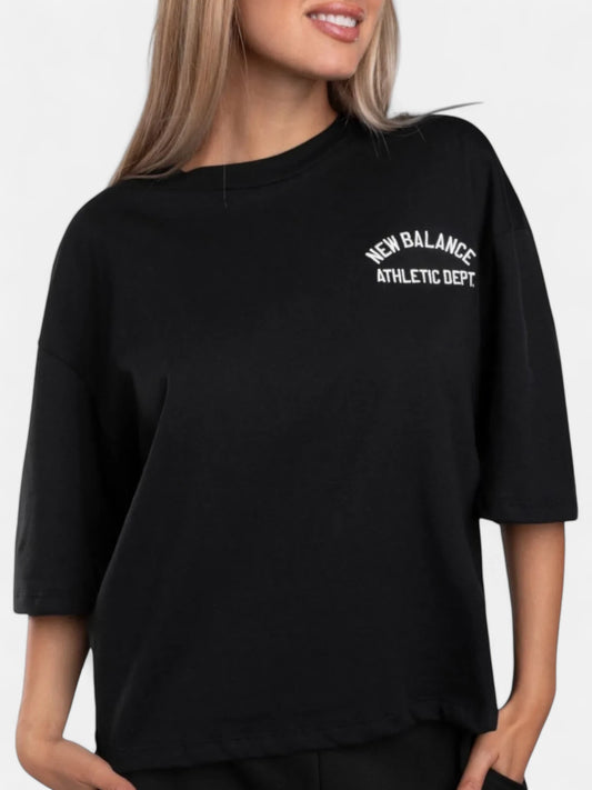 Remera New Balance Mujer Embroidery Negro