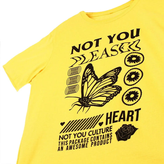 Remera Notyou Pleased Heart Amarillo - Indy