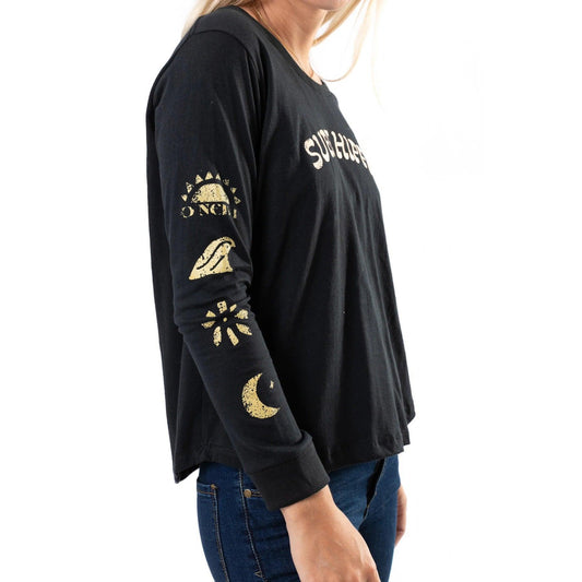 Remera Oneill Surf Hippie Girl Negro - Indy
