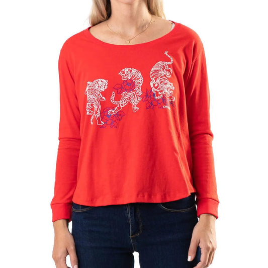Remera Oneill Tigre Girl Rojo - Indy