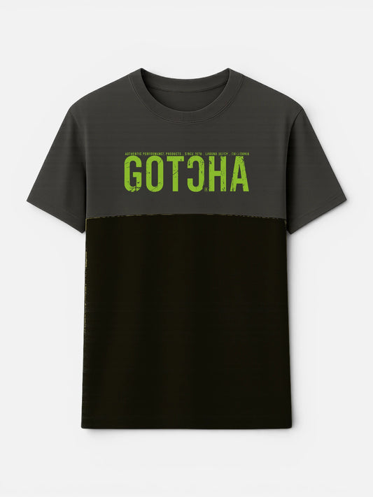 Remera Gotcha Panel Topo Negro