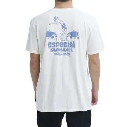 Remera Quiksilver Andy y Andy 1 Blanco Azul - Indy