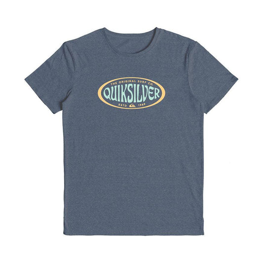 Remera Quiksilver In Circles Sw Azul Melange - Indy