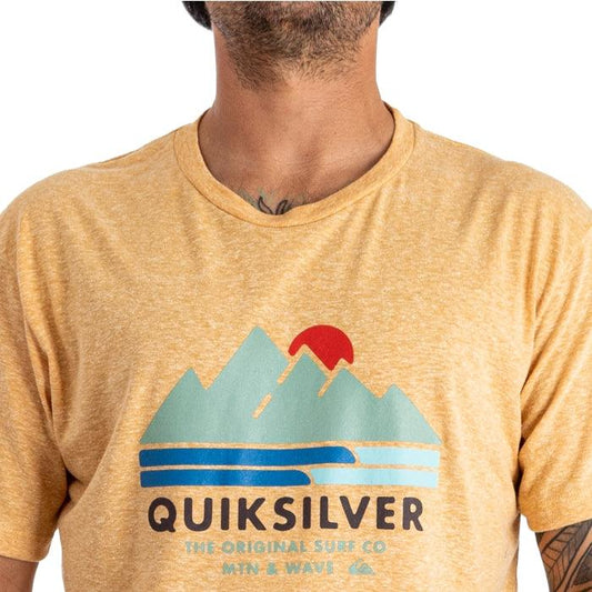Remera Quiksilver Scenic Recovery Amarillo Melange - Indy