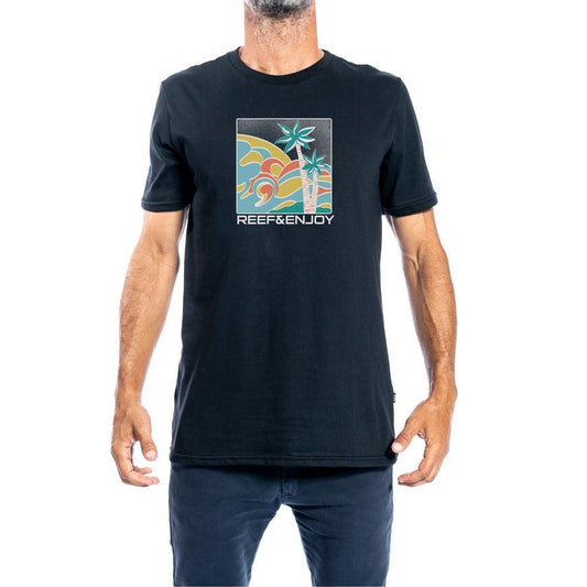 Remera Reef Halftone Negro - Indy