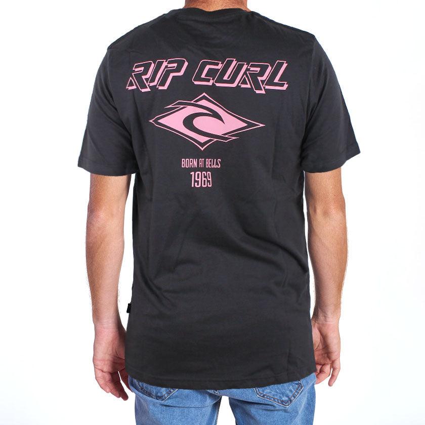 Remera Rip Curl Rlx Fade Out Icon Gris Oscuro - Indy