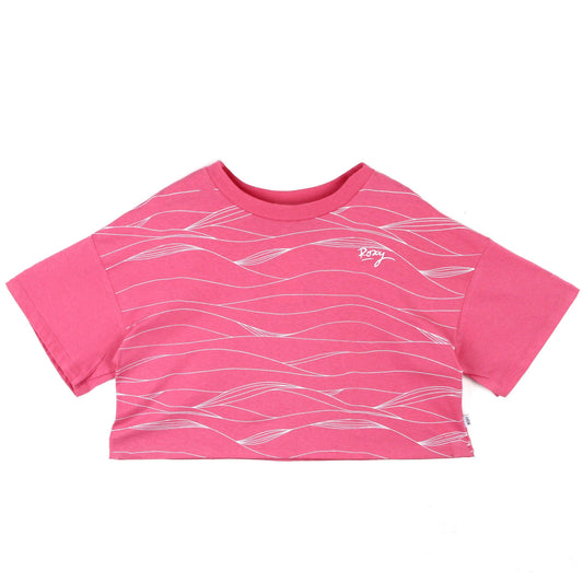 Remera Roxy Washed Waves Rosa - Indy