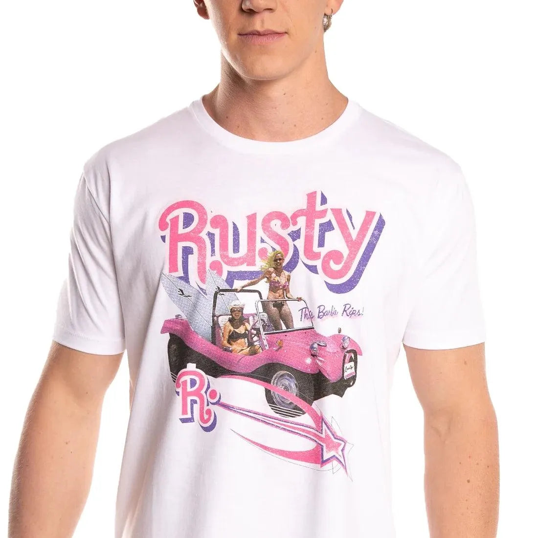 Remera Rusty Barbie Rips Blanco - Indy