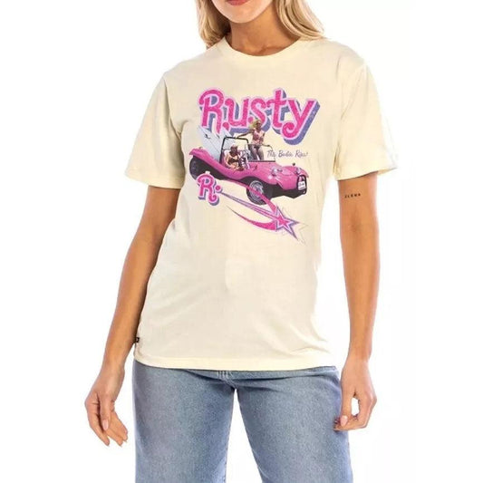 Remera Rusty Barbie Rips Mujer Beige - Indy