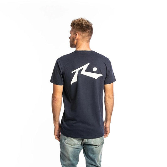 Remera Rusty Competition Azul Marino Blanco - Indy
