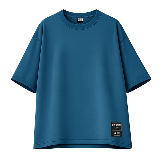 Remera Gotcha Solid Oversize Azul Acero
