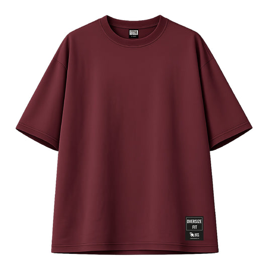 Remera Gotcha Solid Oversize Bordo