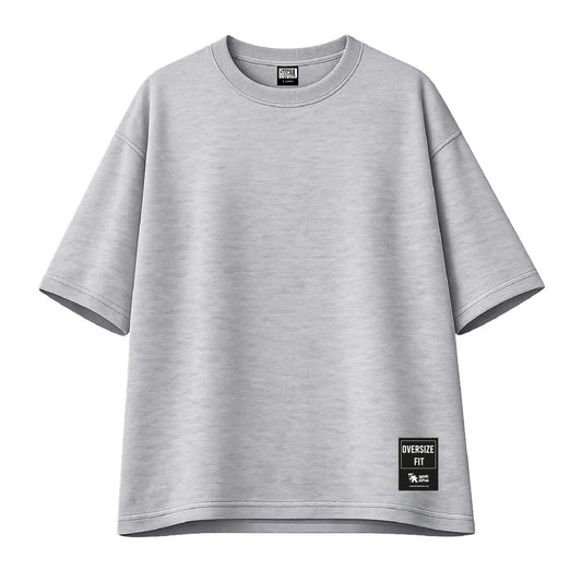 Remera Gotcha Solid Oversize Gris Melange
