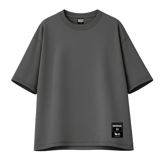 Remera Gotcha Solid Oversize Gris Topo