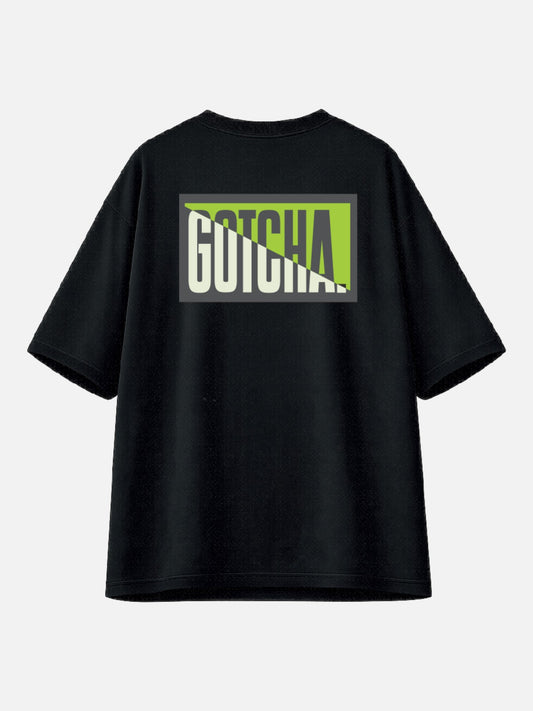 Remera Gotcha Surfwave Colors Oversize Negro