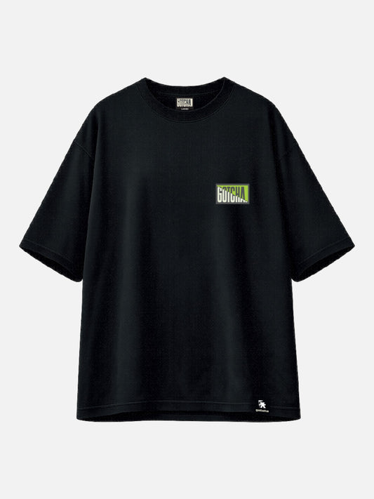 Remera Gotcha Surfwave Colors Oversize Negro