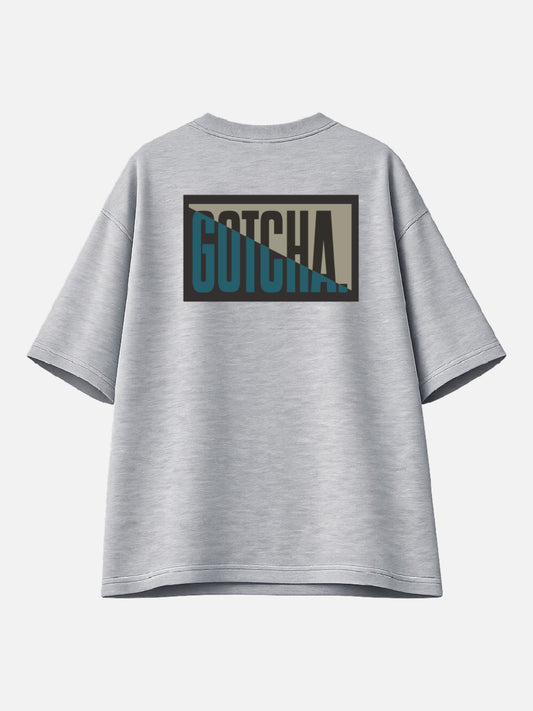 Remera Gotcha Surfwave Colors Oversize Gris Melange