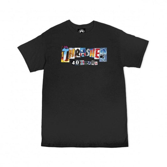 Remera Thrasher 40 Years Negro Multicolor - Indy