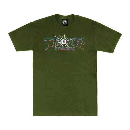 Remera Thrasher Abduction Verde - Indy