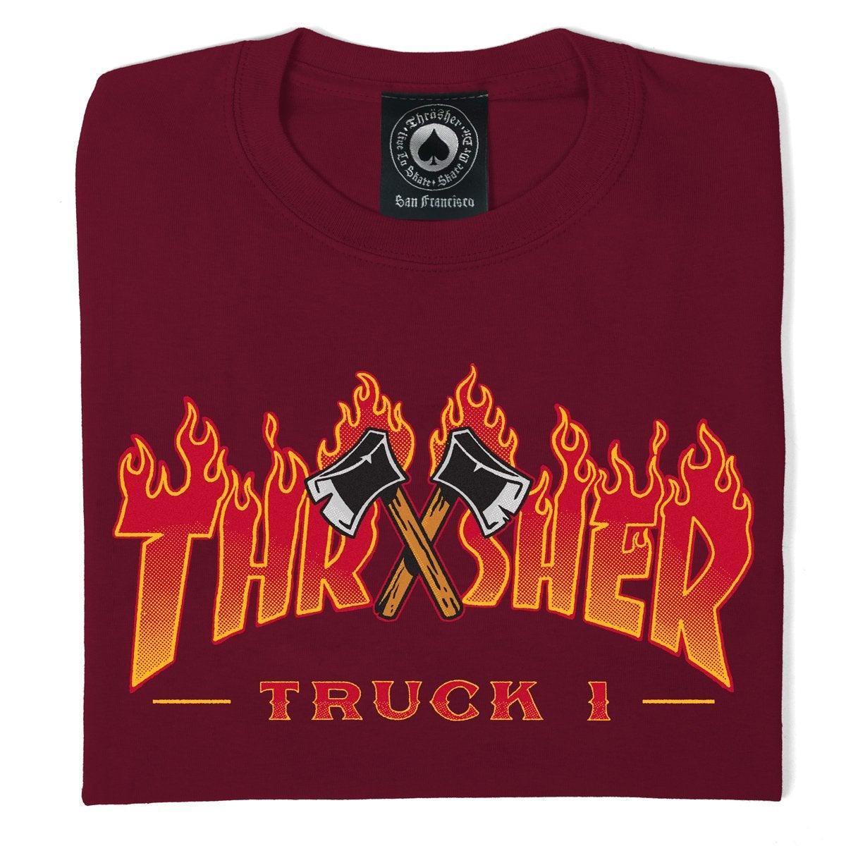 Remera Thrasher Alle Truck Bordó - Indy