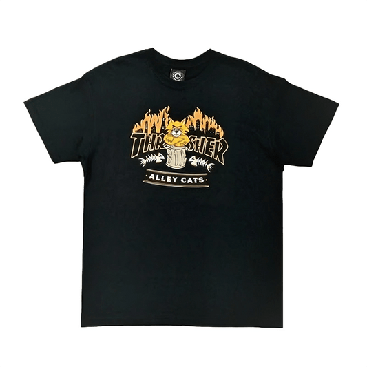 Remera Thrasher Alley Cat Negro - Indy