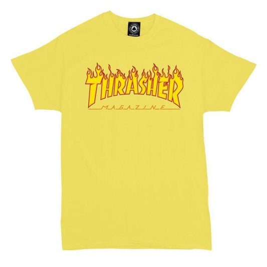 Remera Thrasher Flame Amarillo - Indy