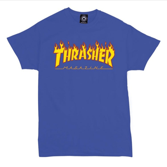 Remera Thrasher Flame Azul - Indy
