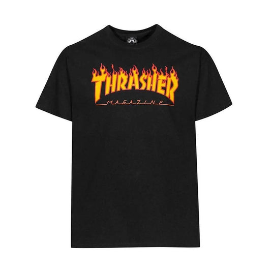 Remera Thrasher Flame Negro - Indy