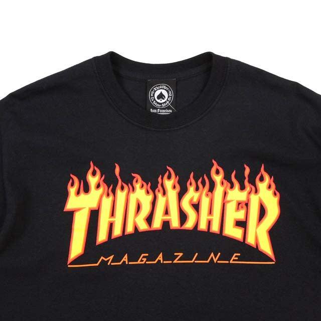 Remera Thrasher Flame Negro - Indy