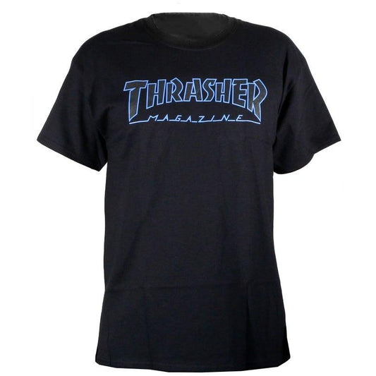 Remera Thrasher Outline Negro Azul - Indy