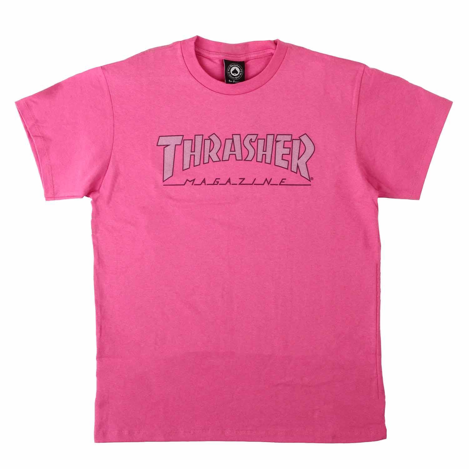 Remera Thrasher Outline Rosa - Indy