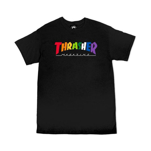 Remera Thrasher Rainbow Negro - Indy