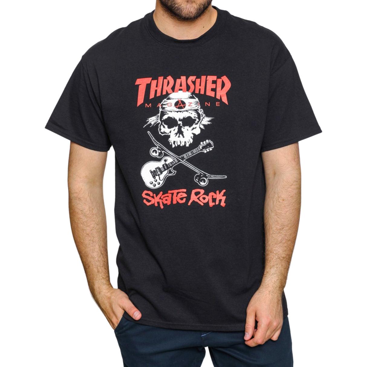Remera Thrasher Sk8 Rock Negro - Indy