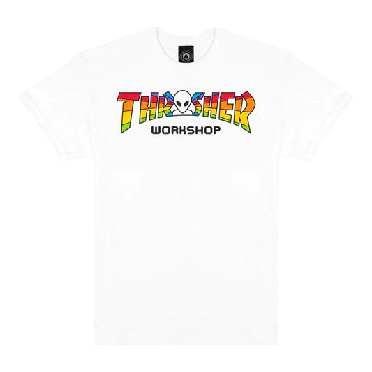 Remera Thrasher Spectrum Blanco - Indy