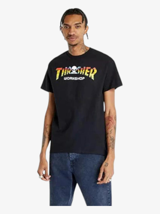 Remera Thrasher Spectrum Negro