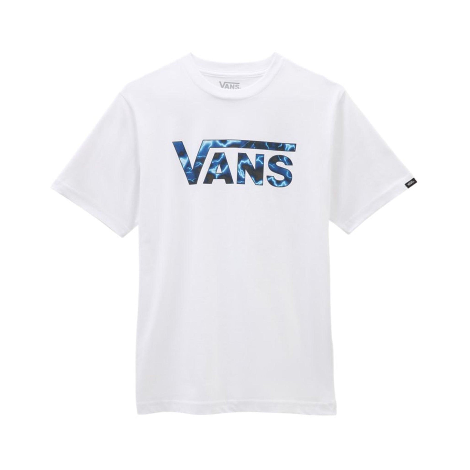 Remera Vans Classic Logo Fill Boys Blanco Print - Indy