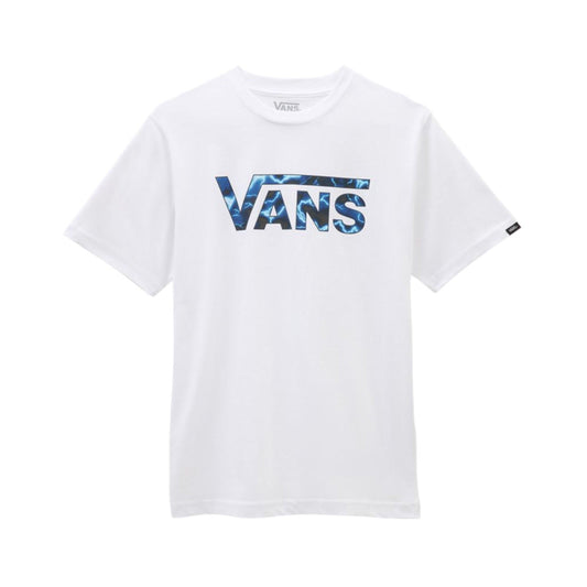 Remera Vans Classic Logo Fill Boys Blanco Print - Indy