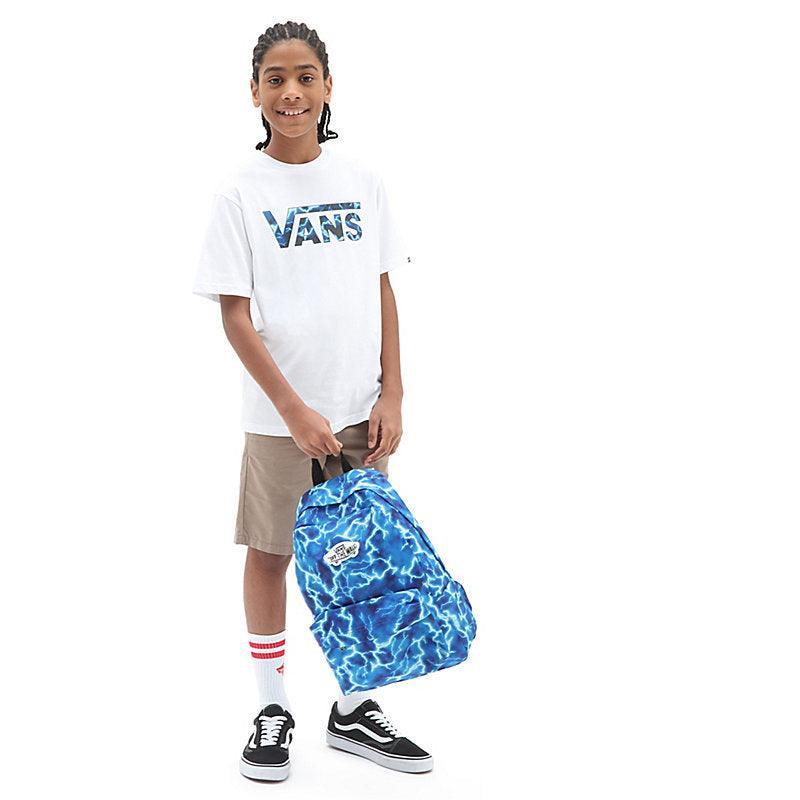 Remera Vans Classic Logo Fill Boys Blanco Print - Indy