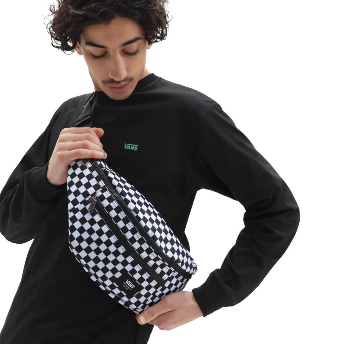 Riñonera Vans Ward Cross Body Pack Negro Blanco - Indy
