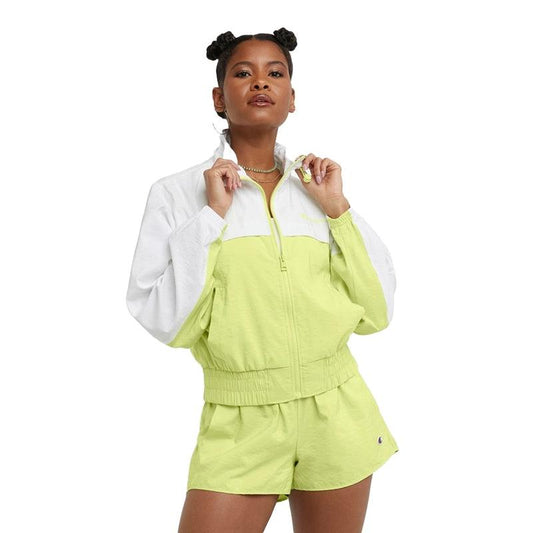 Rompeviento Champion Windbreaker Mujer Blanco Amarillo - Indy