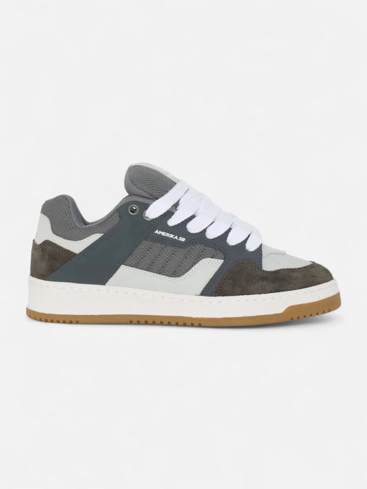 Zapatillas Amerika SB Ruka Gris Blanco