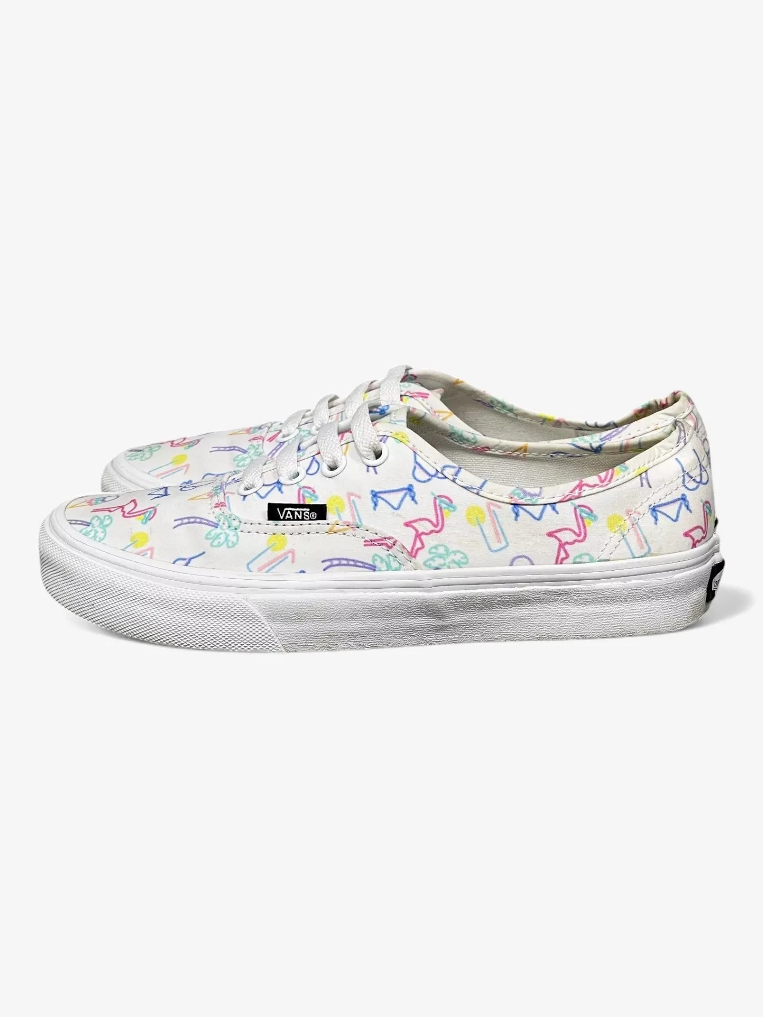 Zapatilla Vans Authentic Blanco Print - Indy