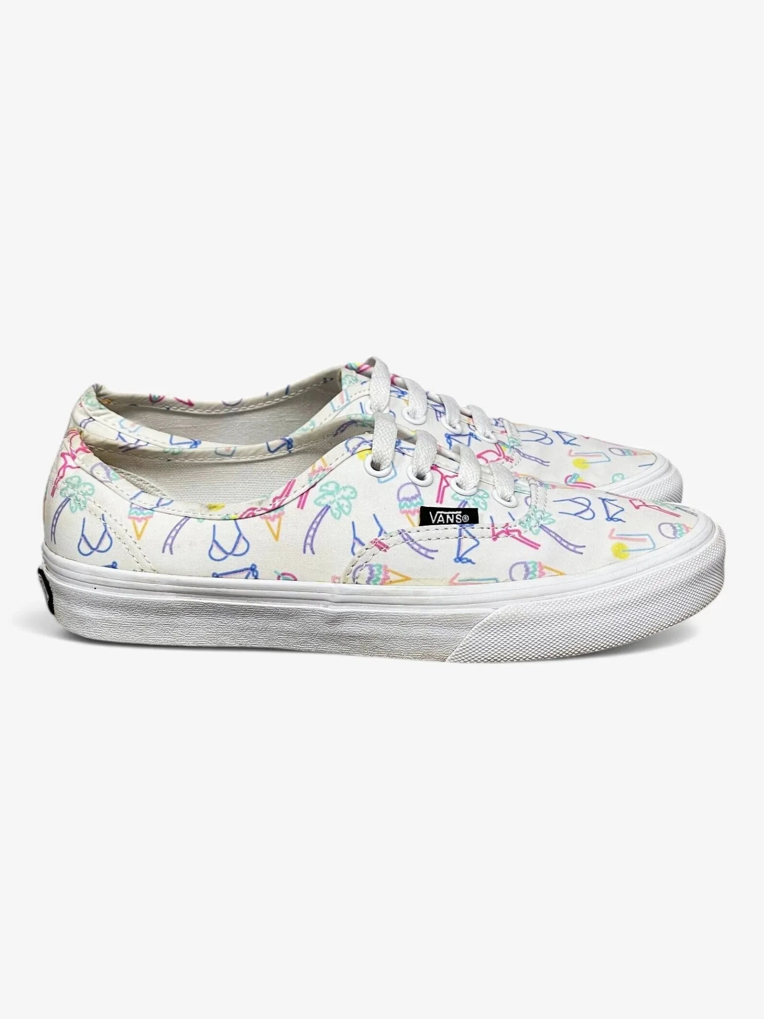 Zapatilla Vans Authentic Blanco Print - Indy