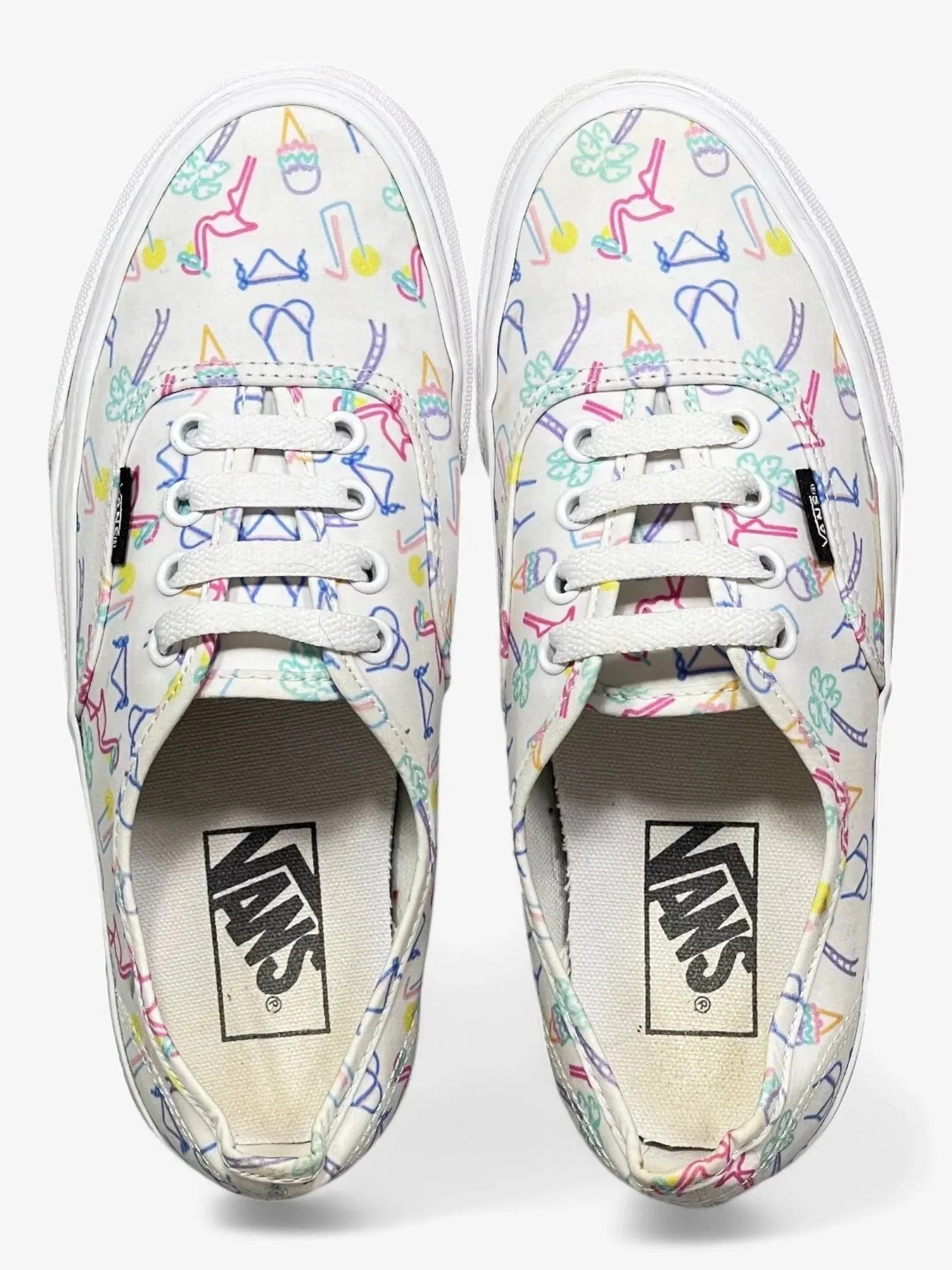 Zapatilla Vans Authentic Blanco Print - Indy