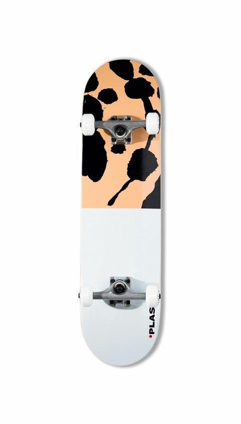 Skate Completo Plas Ink Crema Negro Print 8 - Indy