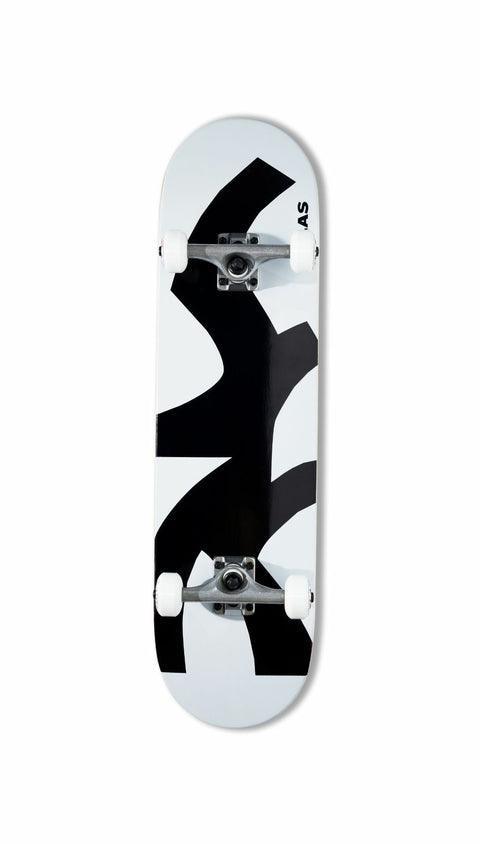 Skate Completo Plas Psc Black Blanco Negro 8 - Indy