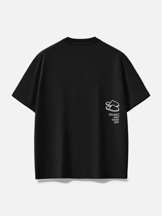 Remera Familyarg® +Vagoart Slipper Supersized Negro